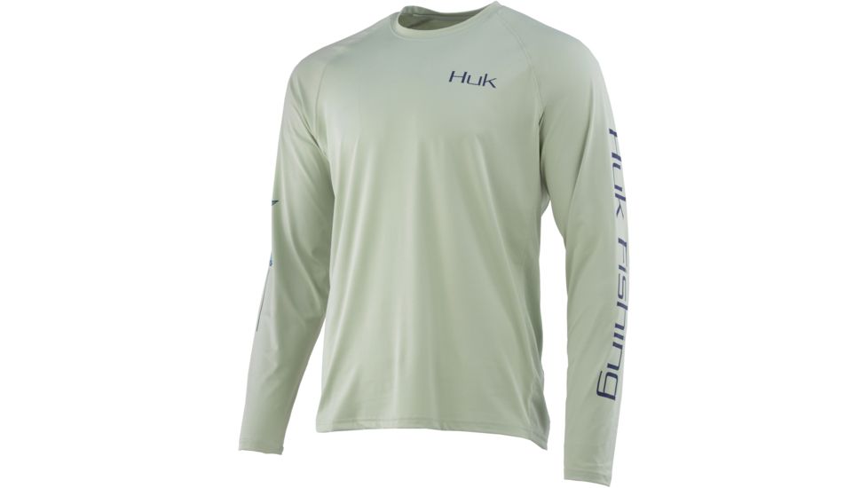 HUK Performance Fishing Pen and Ink Tarpon Long Sleeve Graphic T-Shirt - Mens, Desert Sage, Extra Large, H1200219-381-XL