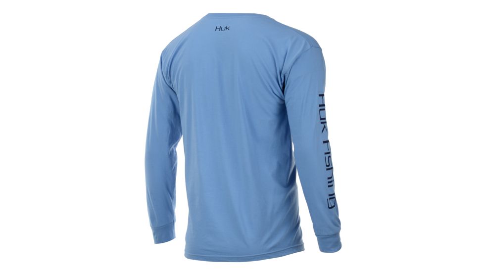 HUK Performance Fishing Performance Fishing LS Tops, Short Sleeve - Men's, Carolina Blue, Large, H1000180-420-L