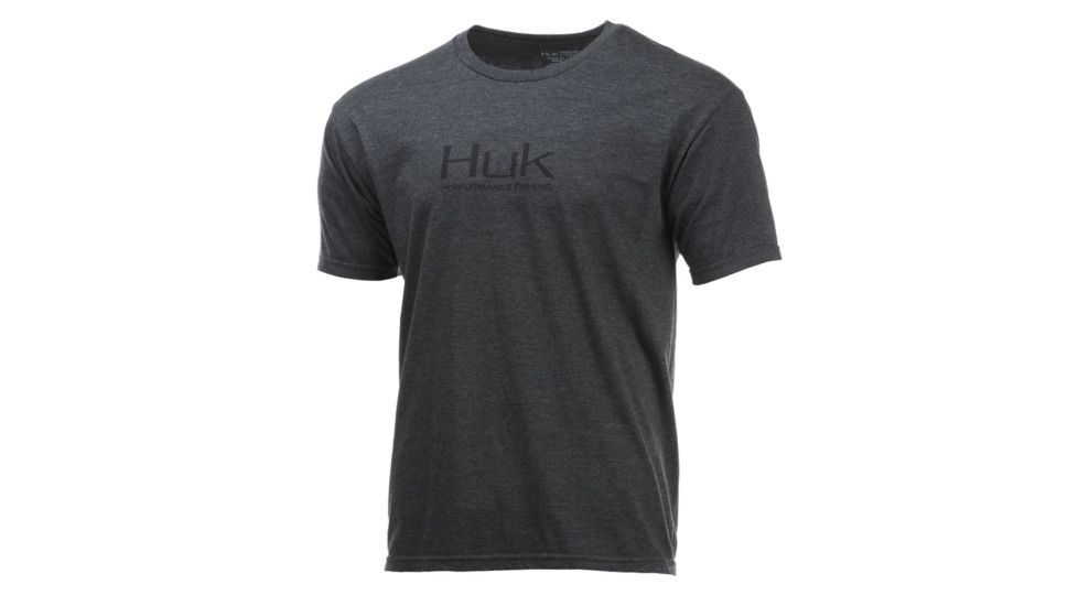 HUK Performance Fishing Performance Fishing Tops, Short Sleeve - Mens, Dark Grey Heather, Medium, H1000176-025-M