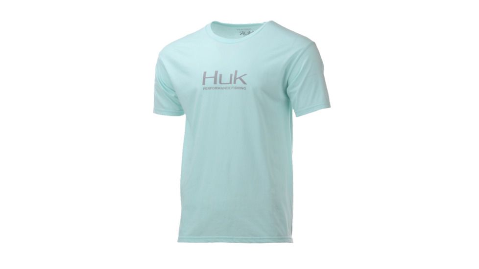 HUK Performance Fishing Performance Fishing Tops, Short Sleeve - Mens, Sea Foam, Large, H1000176-350-L