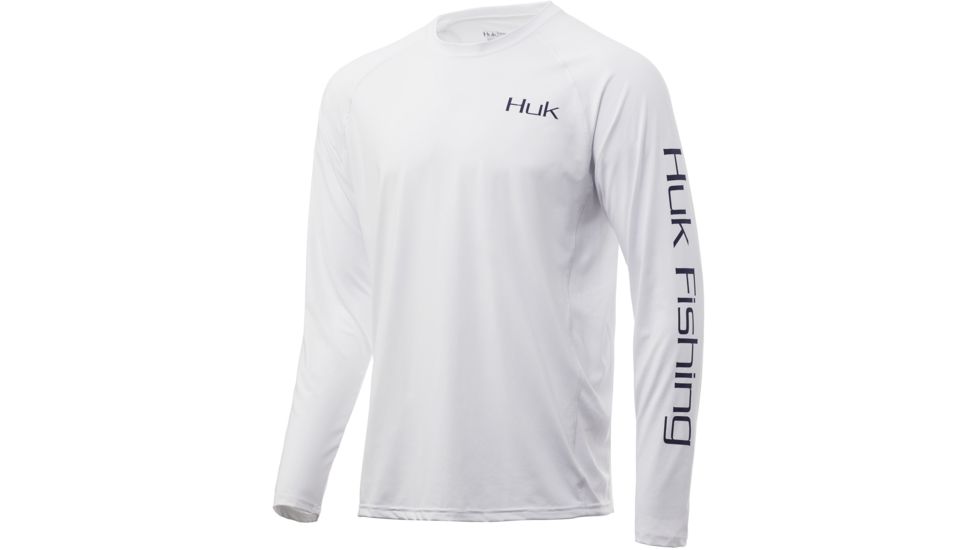 HUK Performance Fishing Pursuit Golden Dorado LS Graphic T-Shirt - Mens, White, 2XL, H1200213-100-XXL