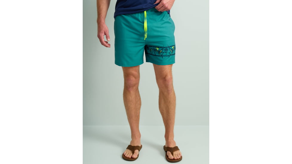HUK Performance Fishing Pursuit Graphic Volley Shorts - Mens, Storm Blue, 2XL, H2000228-394-XXL