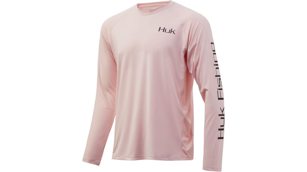 HUK Performance Fishing Pursuit Hogzilla LS Graphic T-Shirt - Mens, Seashell Pink, Extra Large, H1200208-682-XL
