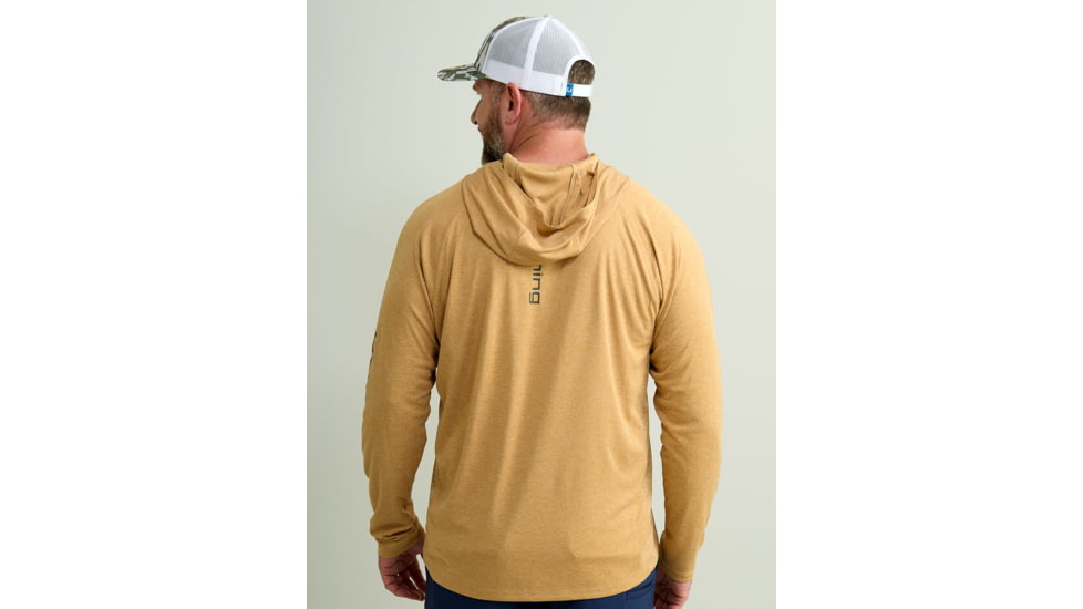 HUK Performance Fishing Pursuit Hoodie Heather - Mens, Sand Piper Hthr, 2XL, H1200486-219-XXL
