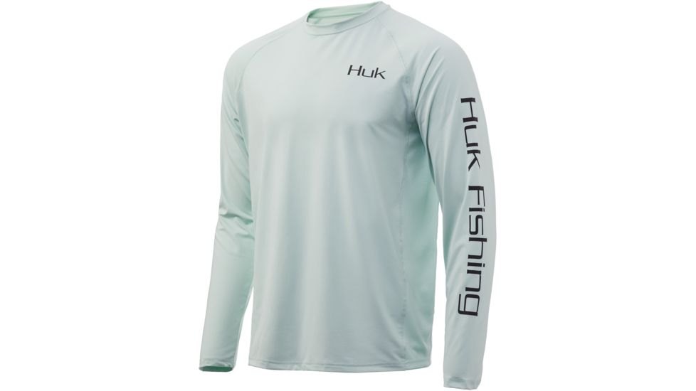 HUK Performance Fishing Pursuit Mullet Run Long Sleeve Graphic T-Shirt - Mens, Seafoam, 3XL, H1200207-350-XXXL