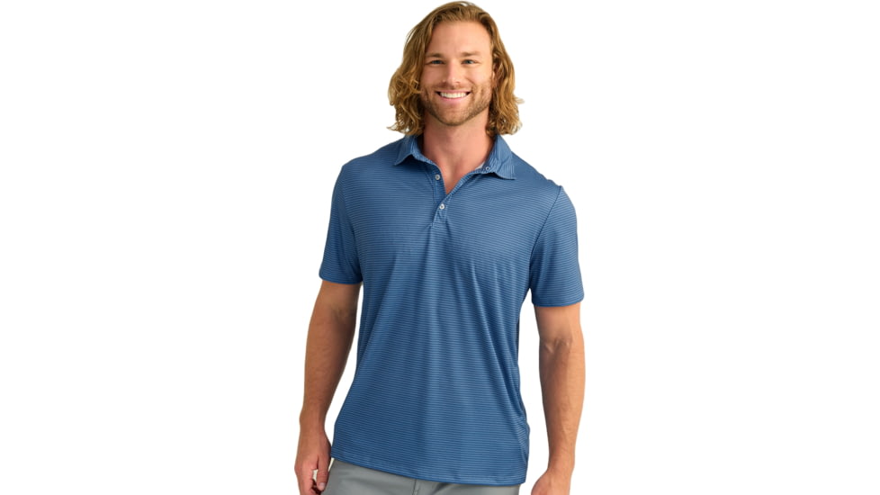 HUK Performance Fishing Pursuit Novelty Polo - Mens, Quiet Harbor, Small, H1200633-445-S