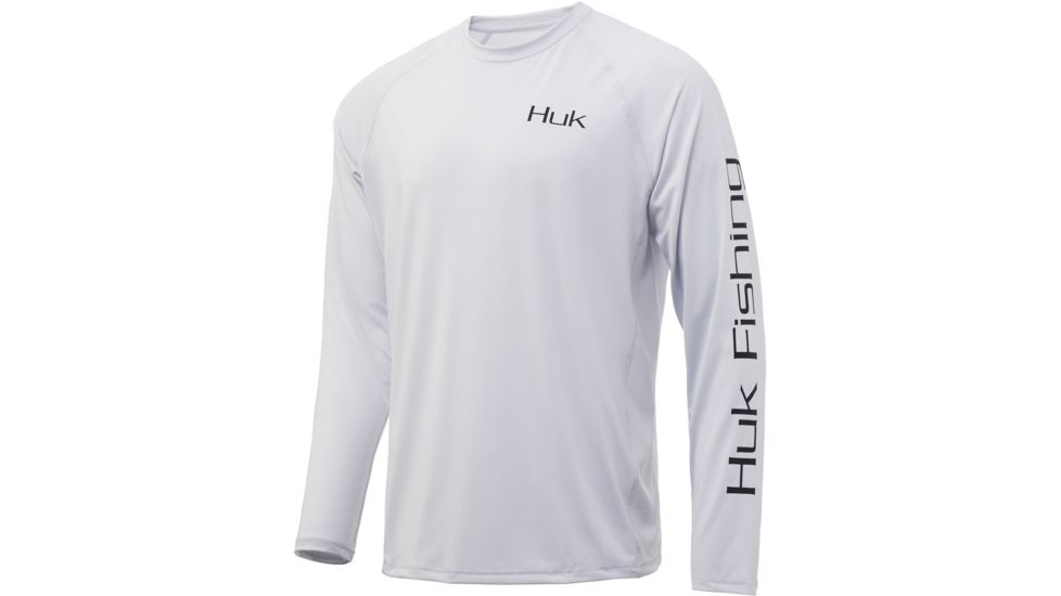 HUK Performance Fishing Pursuit Target Rich Long Sleeve Graphic T-Shirt - Mens, Glacier, Extra Large, H1200203-051-XL