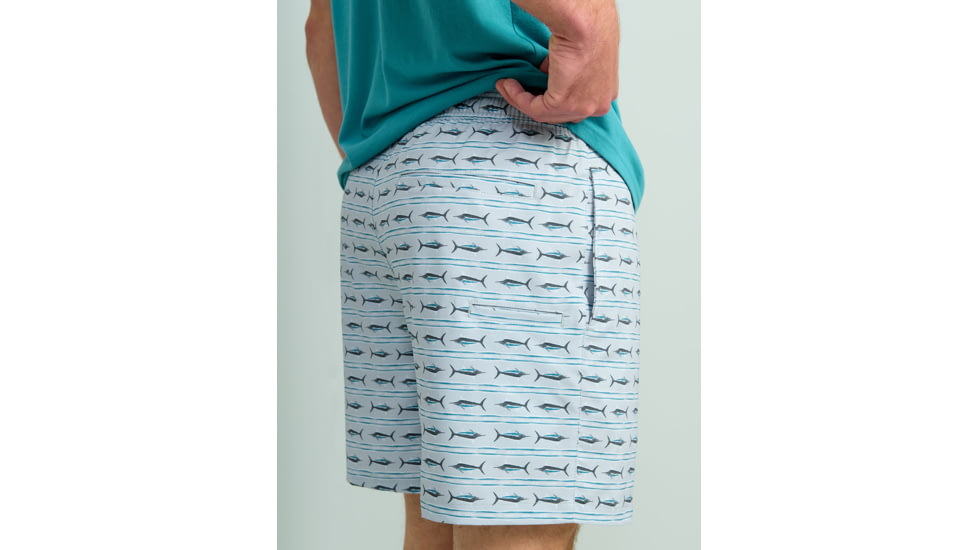 HUK Performance Fishing Pursuit Volley All Over Print Shorts - Mens, Harbor Mist, Small, H2000227-034-S