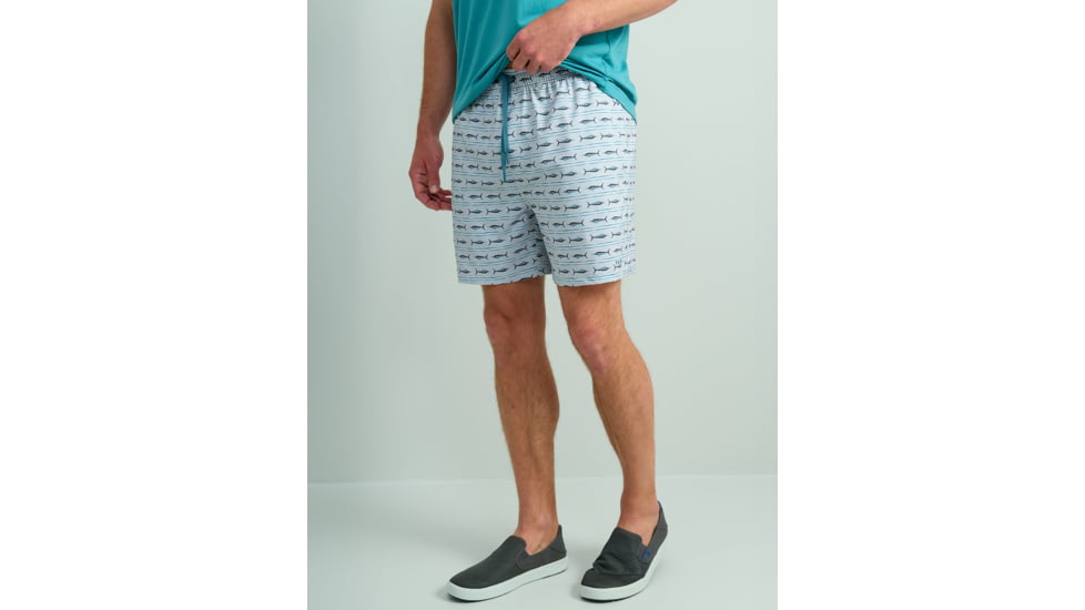 HUK Performance Fishing Pursuit Volley All Over Print Shorts - Mens, Harbor Mist, Small, H2000227-034-S