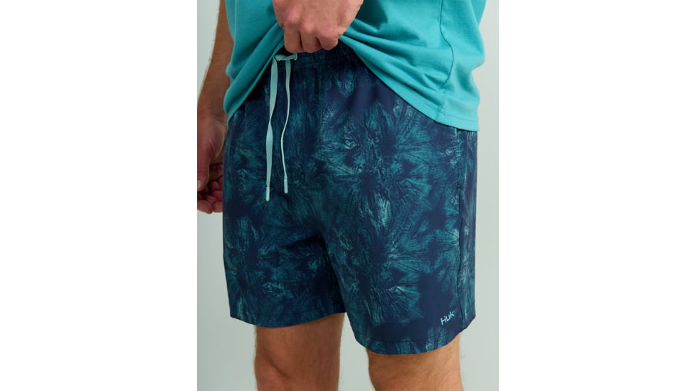 HUK Performance Fishing Pursuit Volley All Over Print Shorts - Mens, Naval Academy, Extra Large, H2000227-413-XL