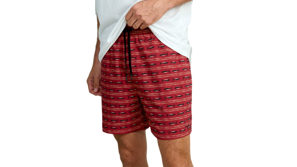HUK Performance Fishing Pursuit Volley All Over Print Shorts - Mens, Scarlet Blaze, 3XL, H2000227-621-XXXL
