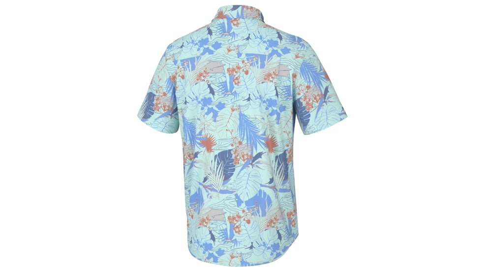 HUK Performance Fishing Radical Botanical Kona - Mens, Eggsheel Blue, 2XL, H1500195-494-XXL