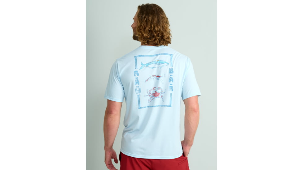 HUK Performance Fishing Raw Bar Tee - Mens, Ice Water, Extra Large, H1000527-476-XL