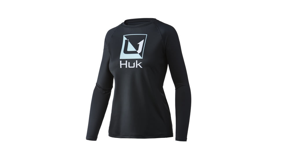 HUK Performance Fishing Reflection Pursuit Long-Sleeve Shirt - Women's, Extra Large, Black, H6120114-001-XL