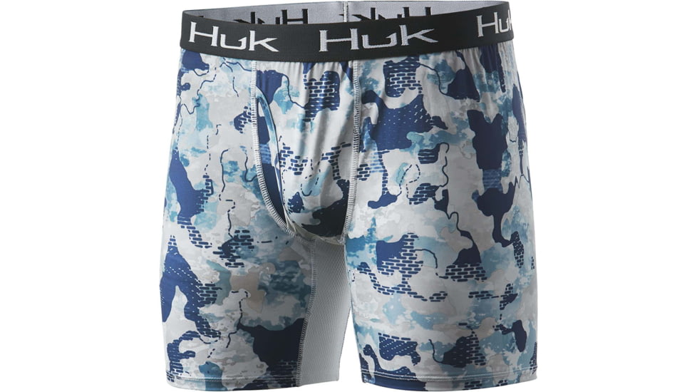 HUK Performance Fishing Refraction Boxer - Men's, Bluefin, Medium, H5000029-976-M