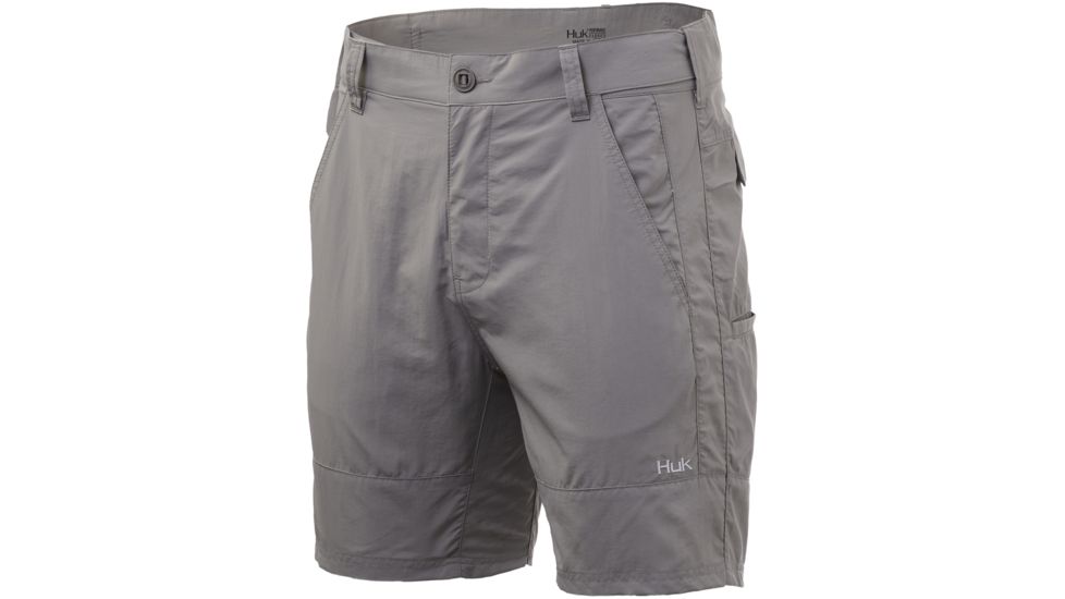 HUK Performance Fishing Rogue 18in Short - Mens, Grey, Medium, H2000083-020-M
