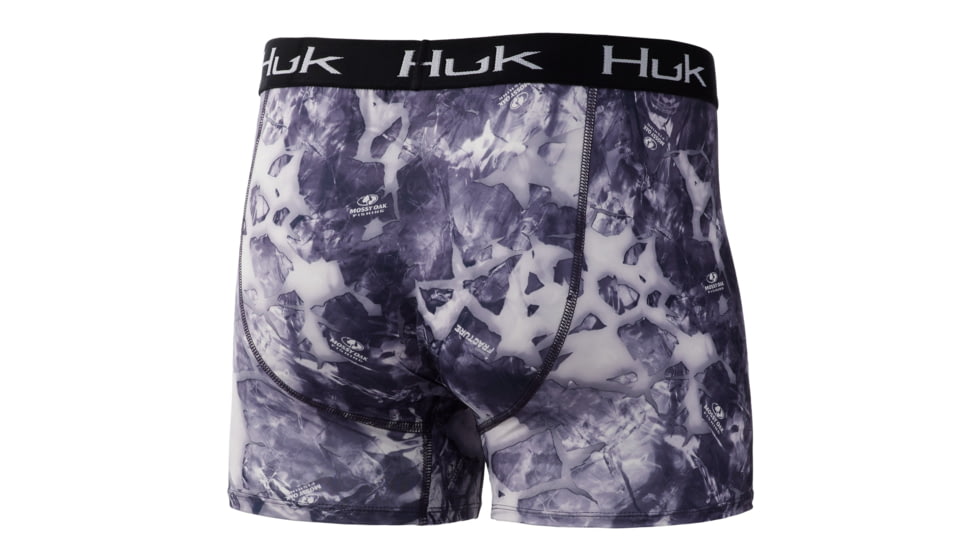 HUK Performance Fishing Running Lakes Boxer Brief - Men's, Overcast Grey, M, H5000035-032-M