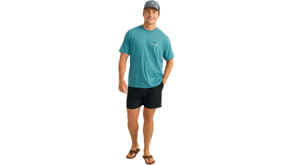 HUK Performance Fishing Sail Away Tee - Mens, Storm Blue, Large, H1000519-394-L