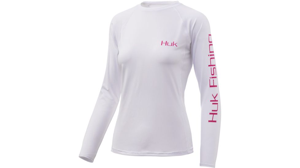 HUK Performance Fishing Schooled Pursuit Graphic T-Shirt - Womens, White, Medium, H6120023-100-M
