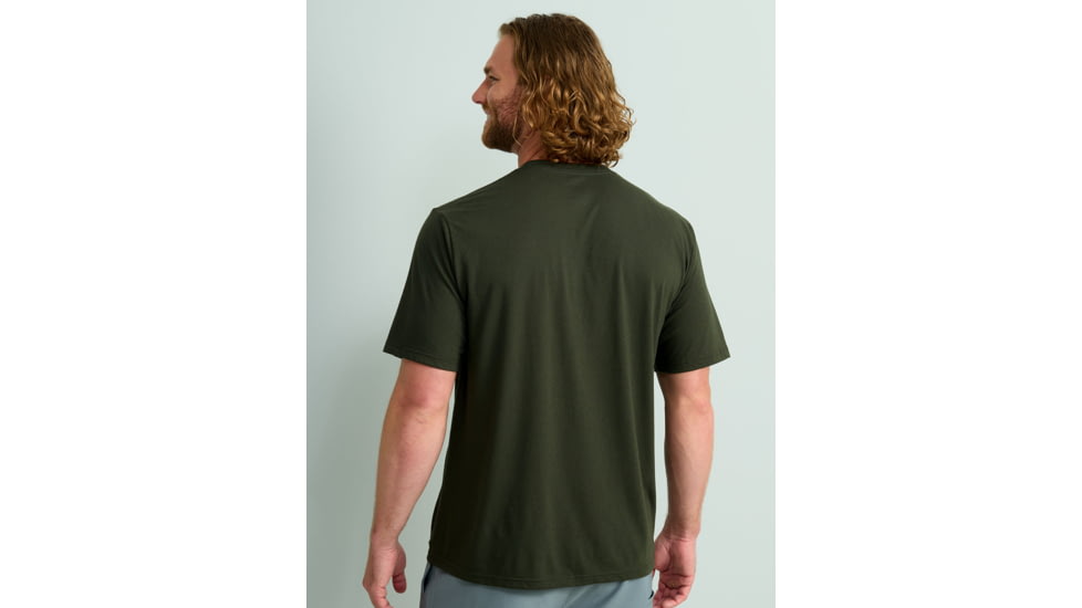 HUK Performance Fishing Stacked Logo Tee - Mens, Cypress Landing, Medium, H1000427-377-M