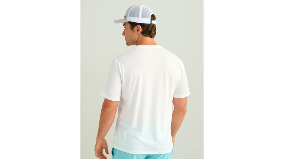 HUK Performance Fishing Stacked Logo Tee - Mens, White2, Medium, H1000427-101-M