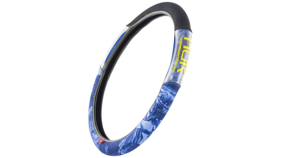HUK Performance Fishing Steering Wheel Cover, Blue/Yellow, C000112240399