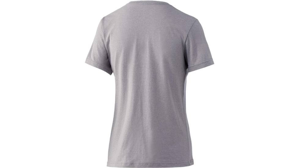 HUK Performance Fishing Style T-Shirt - Womens, Large, Grey Heather, H6100075-089-L