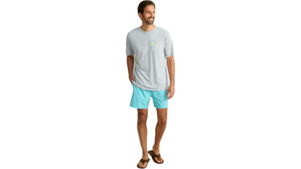 HUK Performance Fishing Sunset Chop Tee - Mens, Harbor Mist, Small, H1000515-034-S