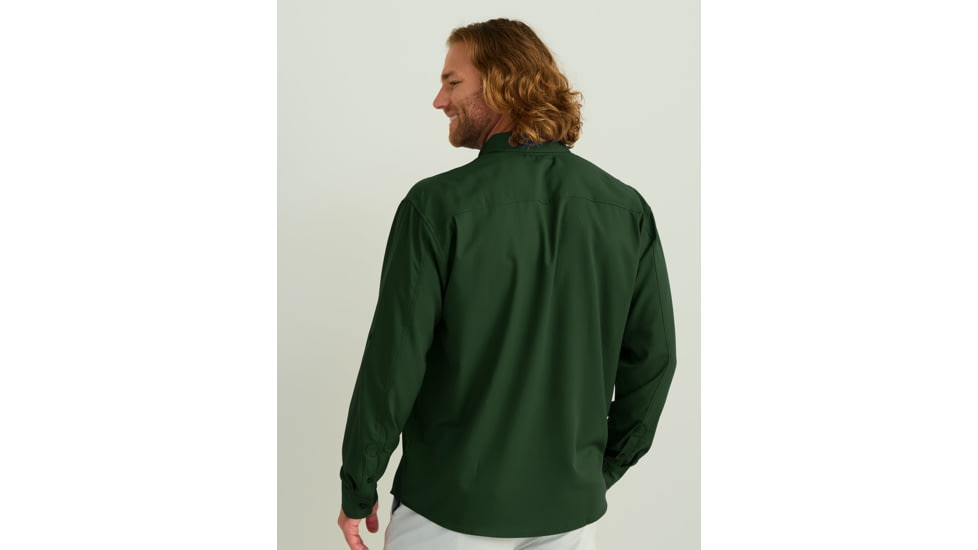 HUK Performance Fishing Tide Point Long Sleeve Shirt - Mens, Cypress Landing, 2XL, H1500172-377-XXL