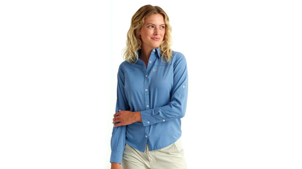 HUK Performance Fishing Tide Point Shirt - Womens, Quiet Harbor, Small, H6150006-445-S