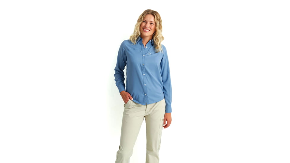 HUK Performance Fishing Tide Point Shirt - Womens, Quiet Harbor, Small, H6150006-445-S