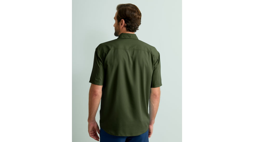 HUK Performance Fishing Tide Point Short Sleeve Shirt - Mens, Cypress Landing, 3XL, H1500171-377-XXXL