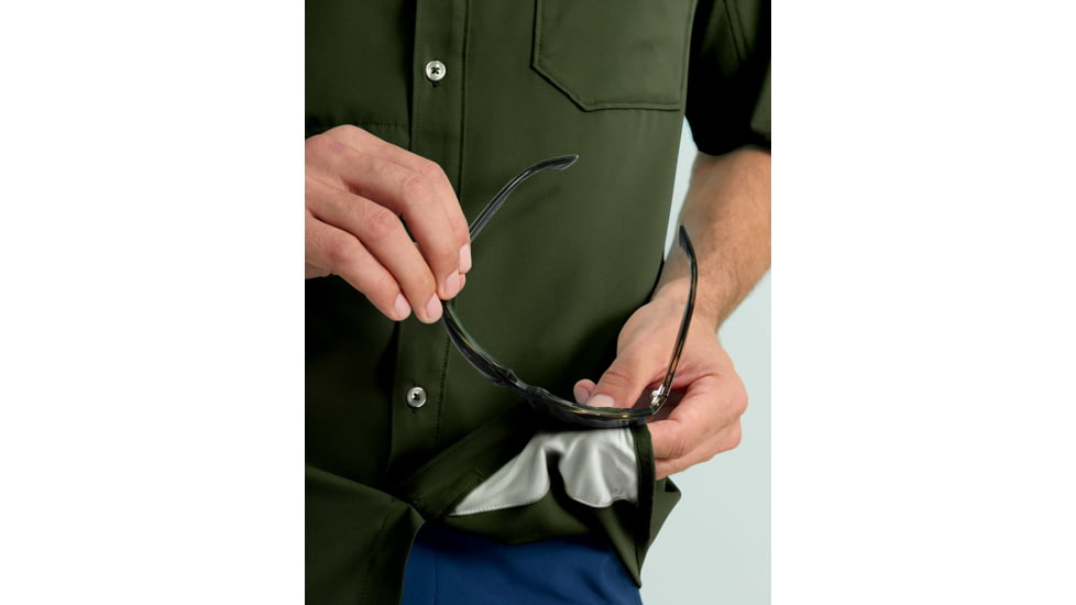HUK Performance Fishing Tide Point Short Sleeve Shirt - Mens, Cypress Landing, 3XL, H1500171-377-XXXL