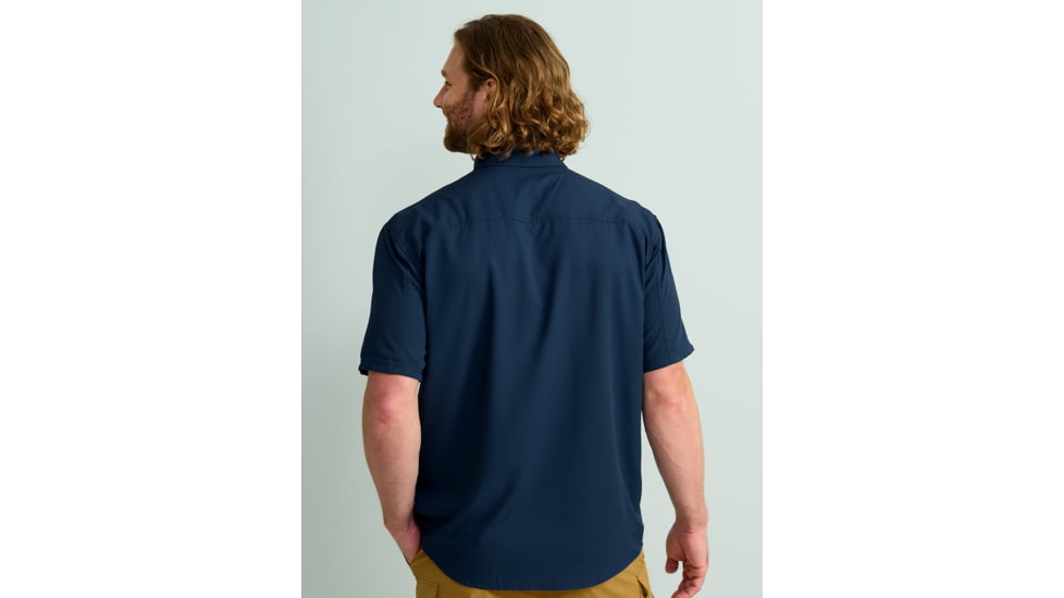 HUK Performance Fishing Tide Point Short Sleeve Shirt - Mens, Naval Academy, Small, H1500171-413-S