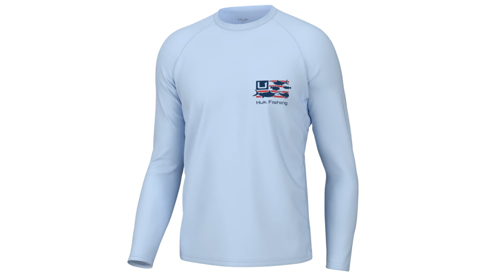 HUK Performance Fishing Trophy Flag Pursuit - Mens, Ice Water, L, H1200602-476-L