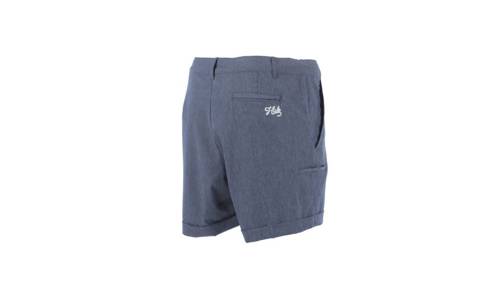 HUK Performance Fishing W 7 Day Short Bottoms, Short - Womens, Grey, Large, H6200008-020-L