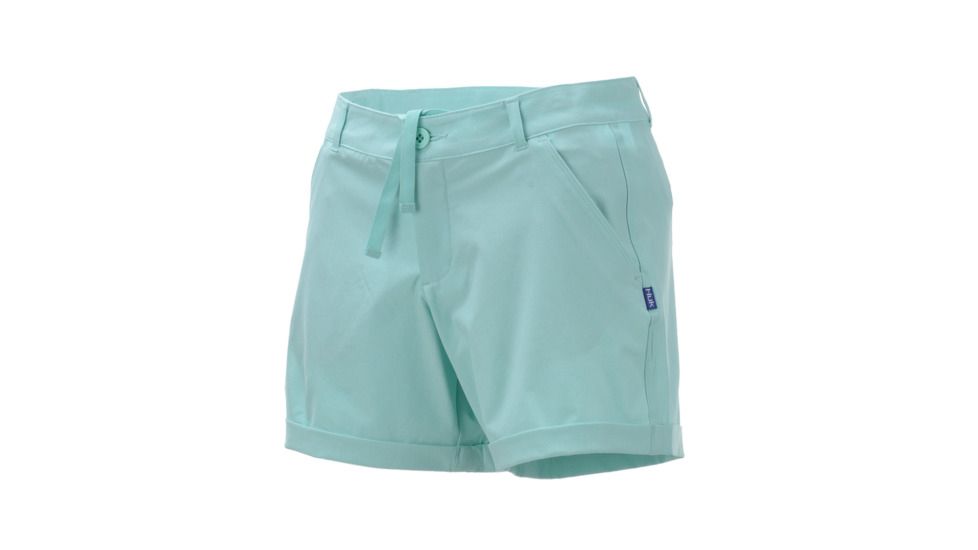 HUK Performance Fishing W 7 Day Short Bottoms, Short - Womens, Sea Foam, Extra Large, H6200008-350-XL