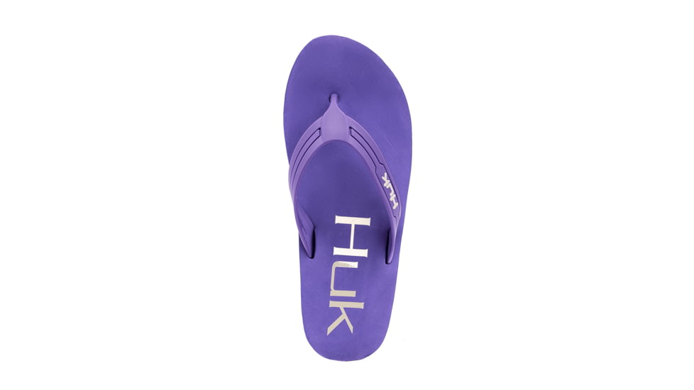 HUK Performance Fishing W Flipster Sandals, Flip Flops - Womens, Lavendar Khaki, 7, H8633100-511-7