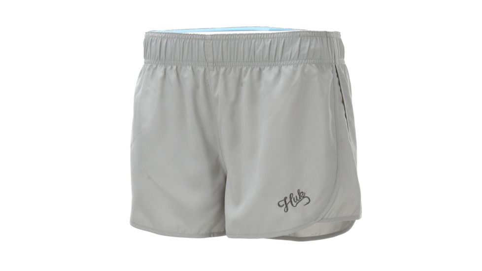HUK Performance Fishing W Woven Deck Short Bottoms, Short - Womens, Grey, Small, H6200007-020-S