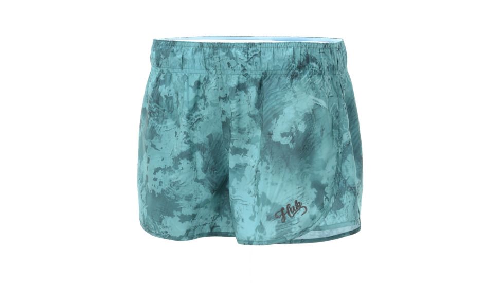 HUK Performance Fishing W Woven Deck Short Bottoms, Short - Womens, Shallows, Small, H6200007-365-S