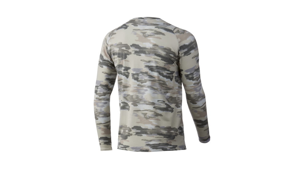HUK Performance Fishing Waypoint Edisto Long-Sleeve Shirt - Men's, Large, Khaki, H1200459-250-L