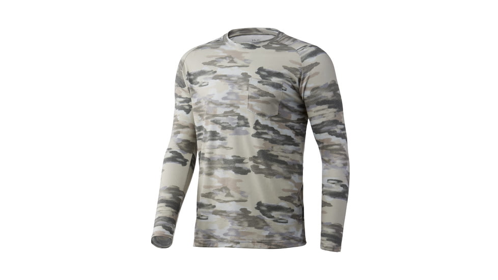 HUK Performance Fishing Waypoint Edisto Long-Sleeve Shirt - Men's, Large, Khaki, H1200459-250-L