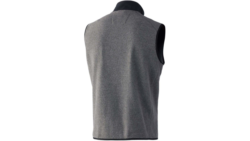 HUK Performance Fishing Waypoint Fleece Vest - Men's, Large, Charcoal Heather, H1300077-027-L