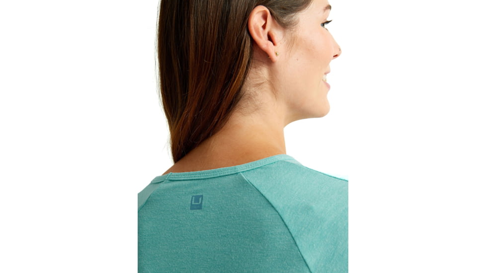 HUK Performance Fishing Waypoint Flow Crew Shirt - Womens, Marine Blue, XL, H6120127-372-XL