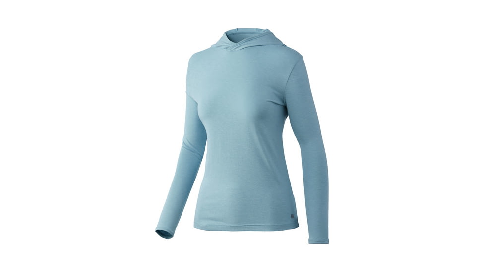 HUK Performance Fishing Waypoint Hoodie - Womens, Porcelain Blue, Extra Large, H6120108-481-XL
