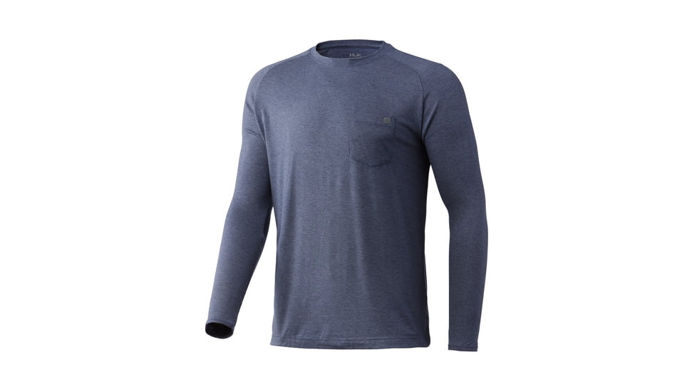 HUK Performance Fishing Waypoint Long-Sleeve Shirt - Men's, Medium, Sargasso Sea, H1200382-409-M
