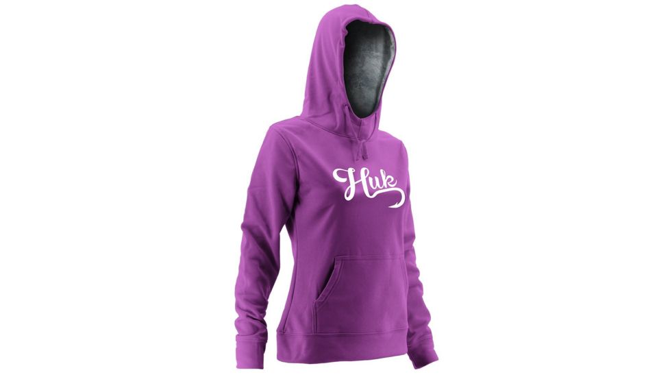 HUK Performance Fishing Womens Hoodie, Dalhia/SubPhantis SubZero, Extra Small, H6130002-510-XS