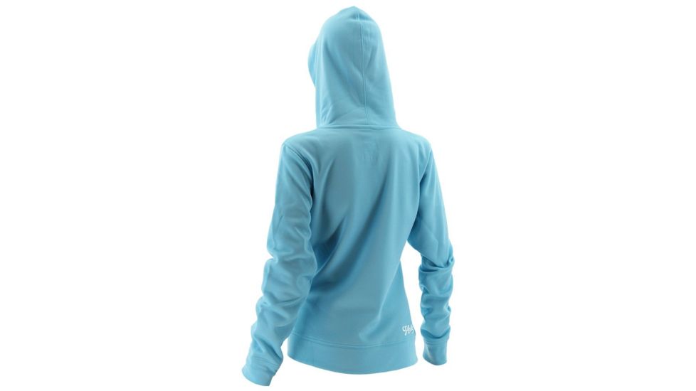 HUK Performance Fishing Womens Hoodie, Tahiti Blue/SubPhantis SubZero, Extra Small, H6130002-430-XS
