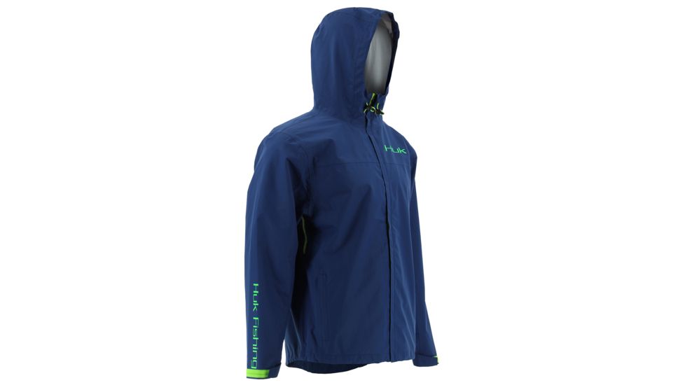 HUK Performance Fishing Youth Packable Jacket, Navy, Large H7400001-410-YL