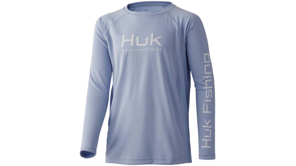 HUK Performance Fishing Pursuit L/S Shirt - Kids, Coastal Sky, YXL, H7120064-427-YXL